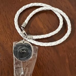 Balla white rope wrap charm bracelet Love you to the moon and back NWOT